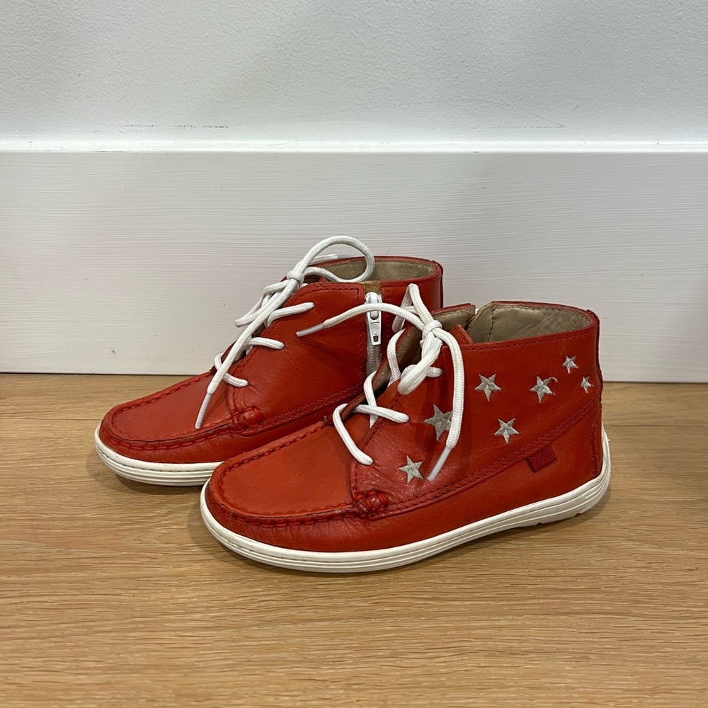 MARC JOSEPH NEW YORK Unisex-Child Leather Ankle Boot Star Loafer Size 10.5